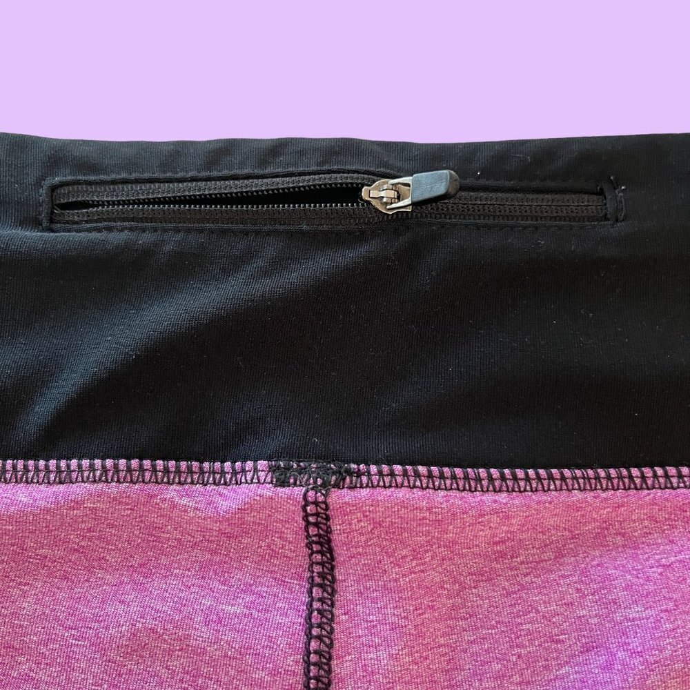 RBX Cropped Leggings Womens L Pink Stretchy Gym Workout Running Hiking Yoga Pant - Picture 7 of 9